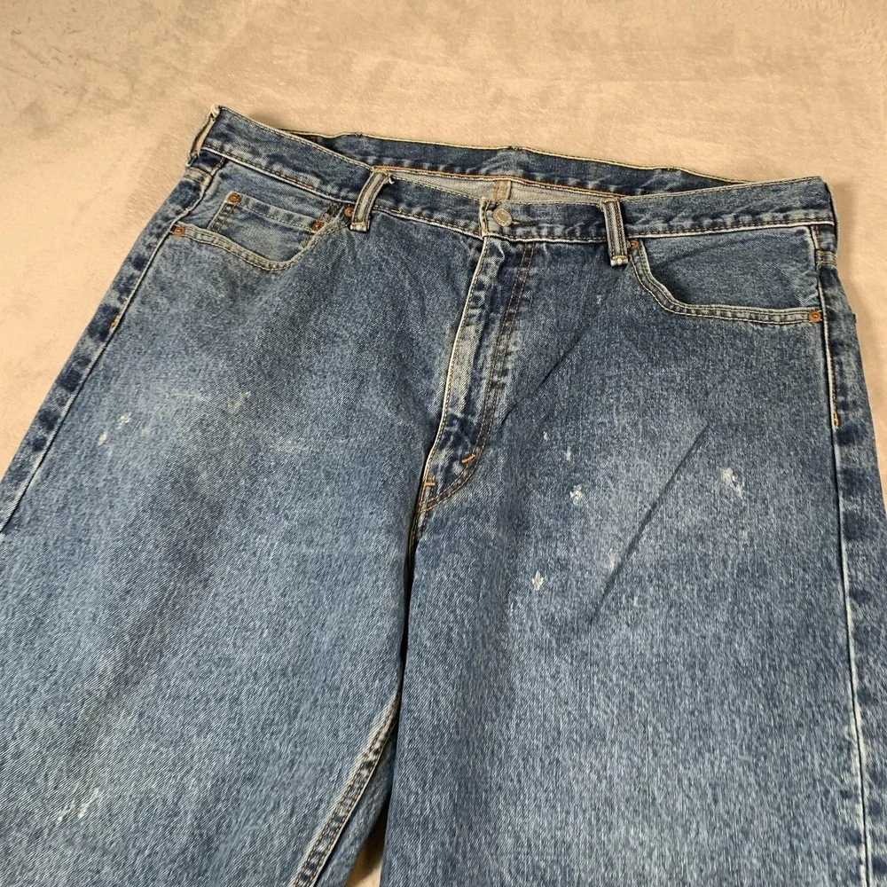 Levis 550‎ Jeans Mens 42x30 Blue Relaxed Fit Tapered Leg Denim Medium Wash Pants